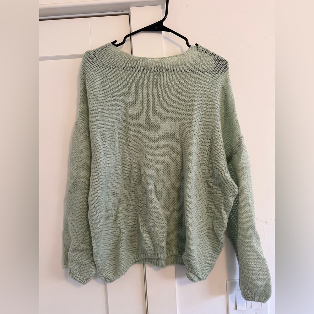 Little Lies Mint Green Women's Sweater